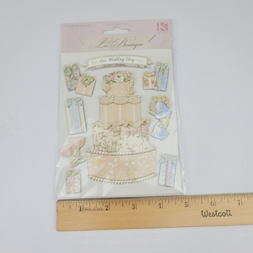 K&Company La Boutique Chateau Scrapbook Kit 12x12 Album Adesivi Matrimonio Carte - Foto 4 di 21