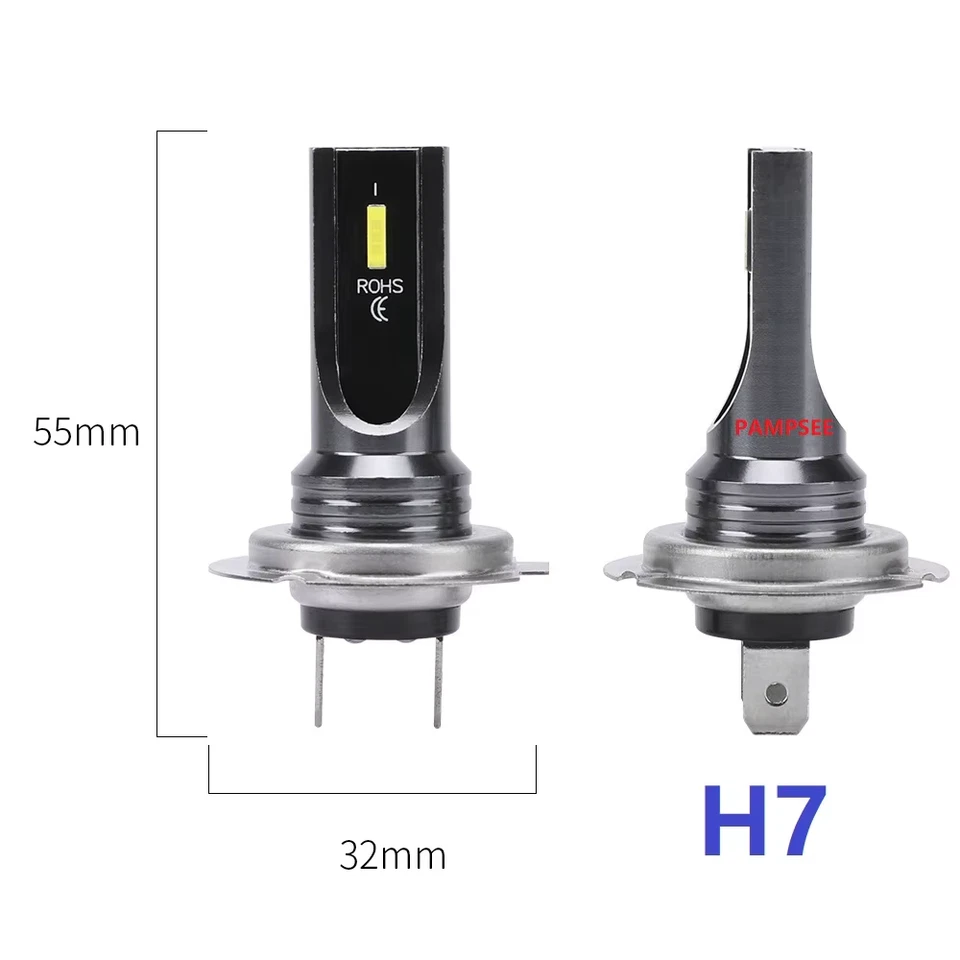 2Pcs H4 H7 H11 H10 LED Car Headlight Bulbs 3000K 6000K PSX24W 9005 HB3 9006 HB4 - Image 3 of 4