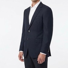 Ermenegildo Zegna Swiss Made Fit Rom Navy Wool Sport Coat Sz EU/IT 50R US 40R