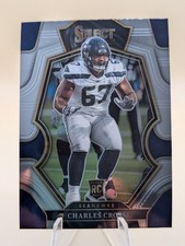 2022 Select Football Charles Cross Premier Level card #190 Seattle Seahawks RC
