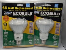 Lot Of 2 Feit Electric 65-Watt BR30 Soft White Ecobulbs - NIB