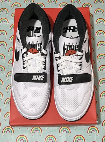 Nike Air Alpha Force 88 Bianco Nero Uomo UK 9.5