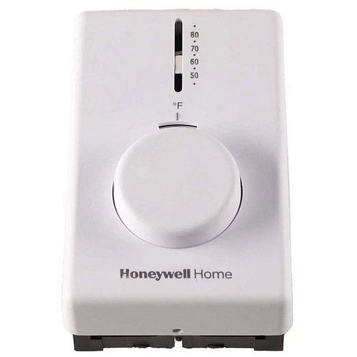 HONEYWELL HOME T4398A1021 Line Volt NP Analog Tstat 1H,White,SPST 4CZ52