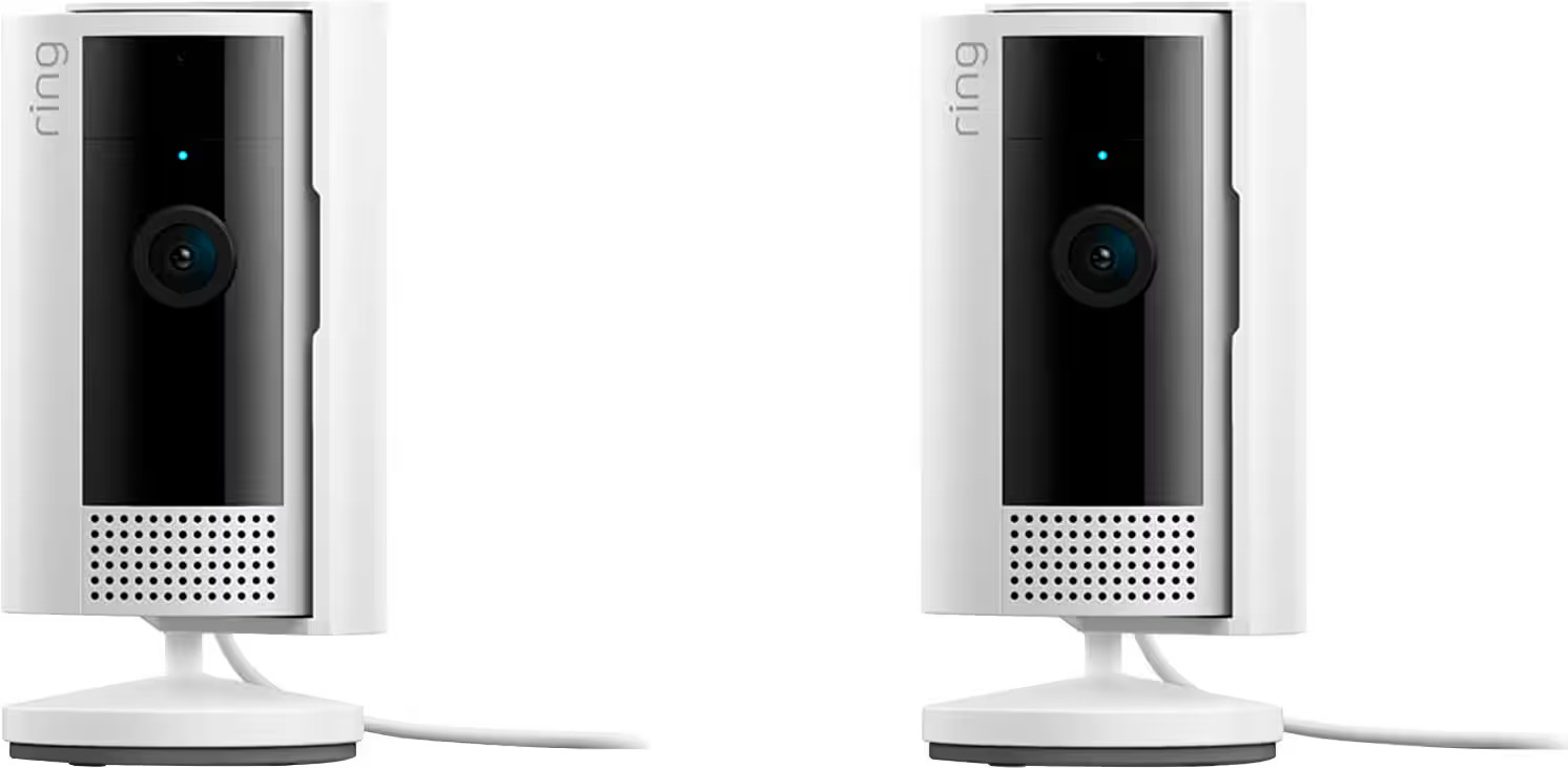 Ring - 2-Pack Indoor Plug-In 1080p Security Camera (2nd-Generation) with Priv...
