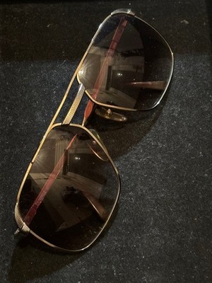 DUNHILL Sonnenbrille Gold Metallgestell Zwei Steg Vintage