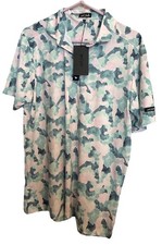 Bad Birdie Mirage Oasis Core Short Sleeve Polo Shirt Mens Size Large NWT