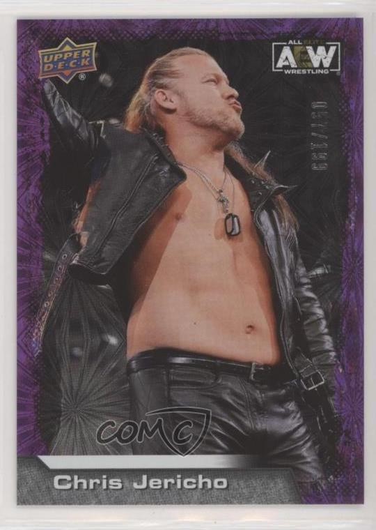 2022 Upper Deck AEW All Elite Wrestling Purple Pyro 57/199 Chris Jericho #1 2q1