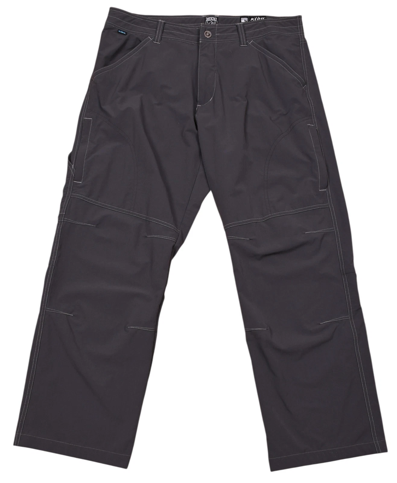 Kuhl Men’s Performance Outdoor Pants Gray Stretch Nylon Spandex Hiking 36x30