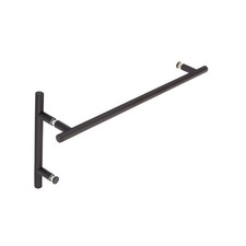 Counterpoint 18 Cuttable Towel Bar 8" Pull Shower Door Combo Oil Rubbed Bronze