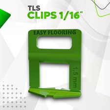 Tile Leveling System Clips 1/16" 1.5 mm   Standard Spacers