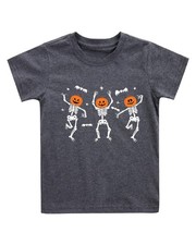 Halloween Shirts for Kids Toddler Pumpkin Face Ghost Skeleton Cotton Tshirt C...