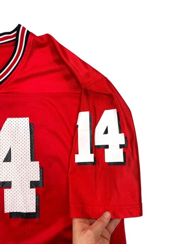 VINTAGE RUSSELL x GEORGIA BULLDOGS Fußball Trikot #14 UGA rot Größe Jugend XL - Bild 12 von 13