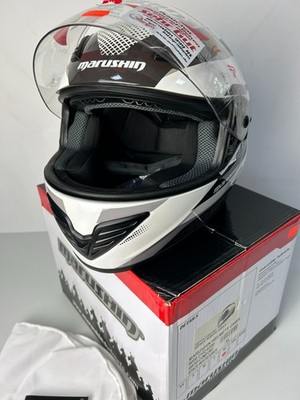 Marushin FullFace 999 RS Comfort XL, Helmet, Space White/Black, NEW
