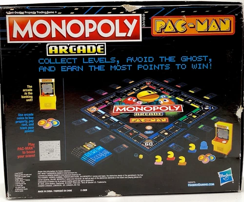 Monopoly PAC MAN Board Game Electronic Retro Arcade Bank Family Fun 2-4 Players - Picture 3 of 12