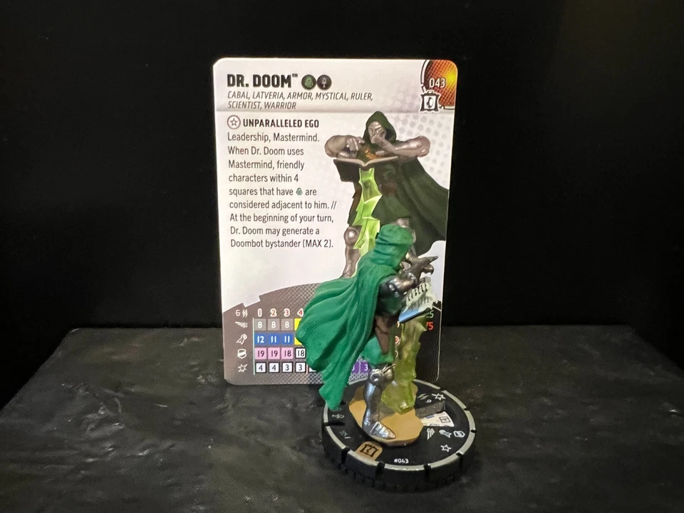 Heroclix Marvel Collectors Trove: Chase Dr. Doom #031a w/card - Image 3 of 4