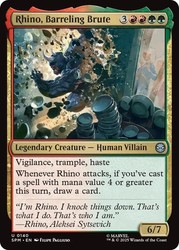 Rhino, Barreling Brute #140 Marvel's Spider-Man MTG Uncommon