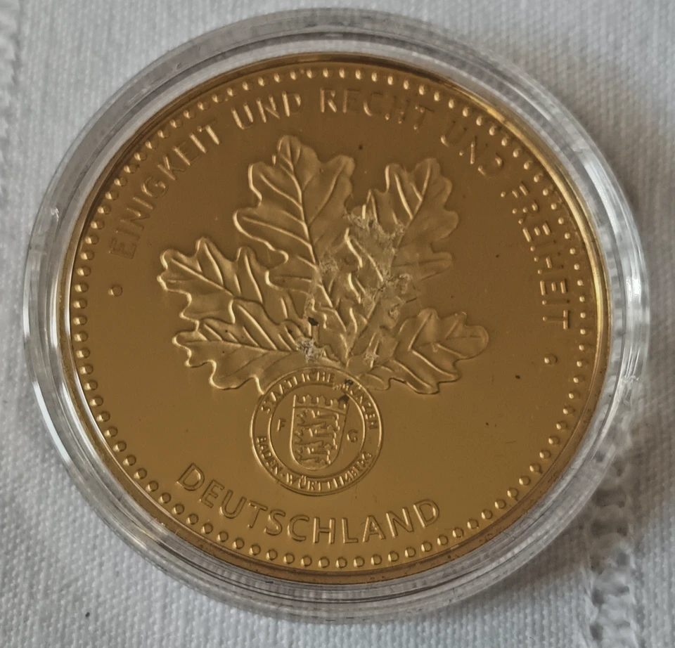 MedailleWILHELM  RICHARD WAGNER  Greatest Lives in History Cu vergoldet  2008 - Bild 2 von 2