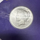 1927 S Peace Silver Dollar $1 90% Silver–BetterDate–VintageDisplayCardRareStamp