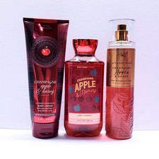 Bath  Body Works CHAMPAGNE APPLE  HONEY Fragrance Mist, Shower Gel,Body Cream
