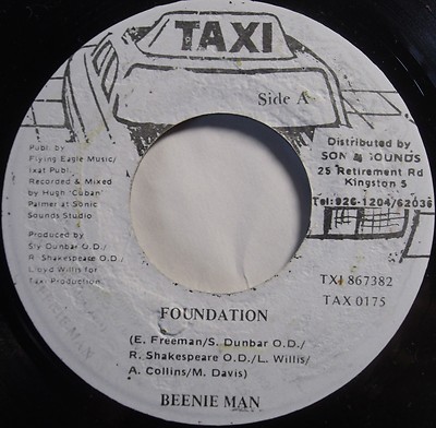  BEENIE MAN ~ JAMAICA 45 dub DIGI reggae ROOTS ~ FOUNDATION ~ RARE!