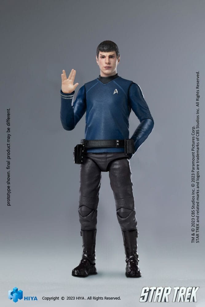 Hiya Star Trek Exquisito Mini Figura de Acción 1/18 2009 Spock 10 CM Caja Orig.