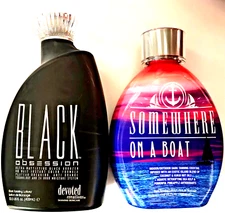 Black Obsession & Somewhere On A Boat Tanning Lotion