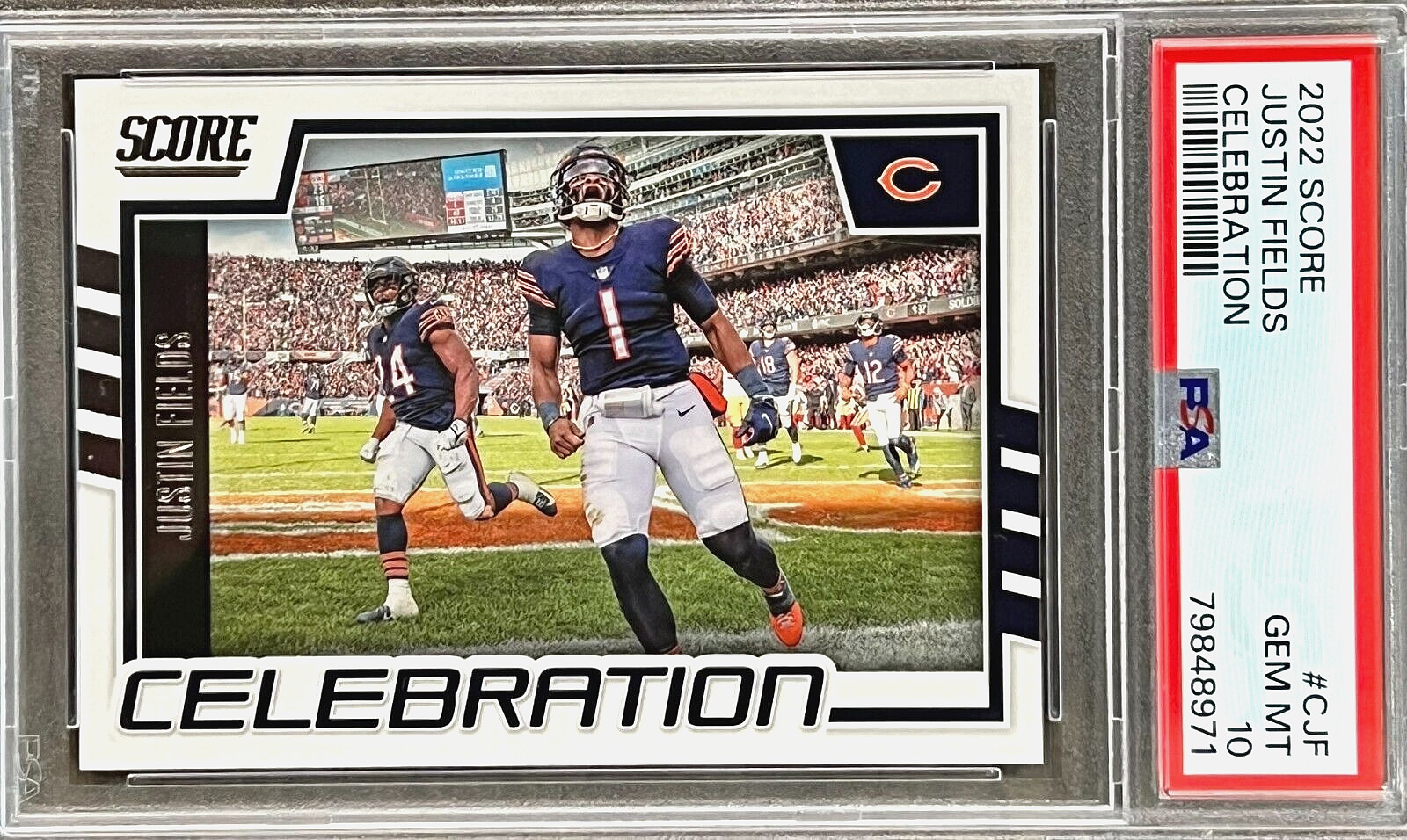 2022 Panini Justin Fields #CJF (CELEBRATION) PSA 10 GEM MINT (RARE Population 1)