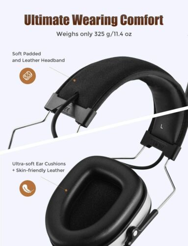AM FM Radio Earmuff Headphones Ear Muffs Shooting Bluetooth Noise Cancellation - Picture 3 of 9