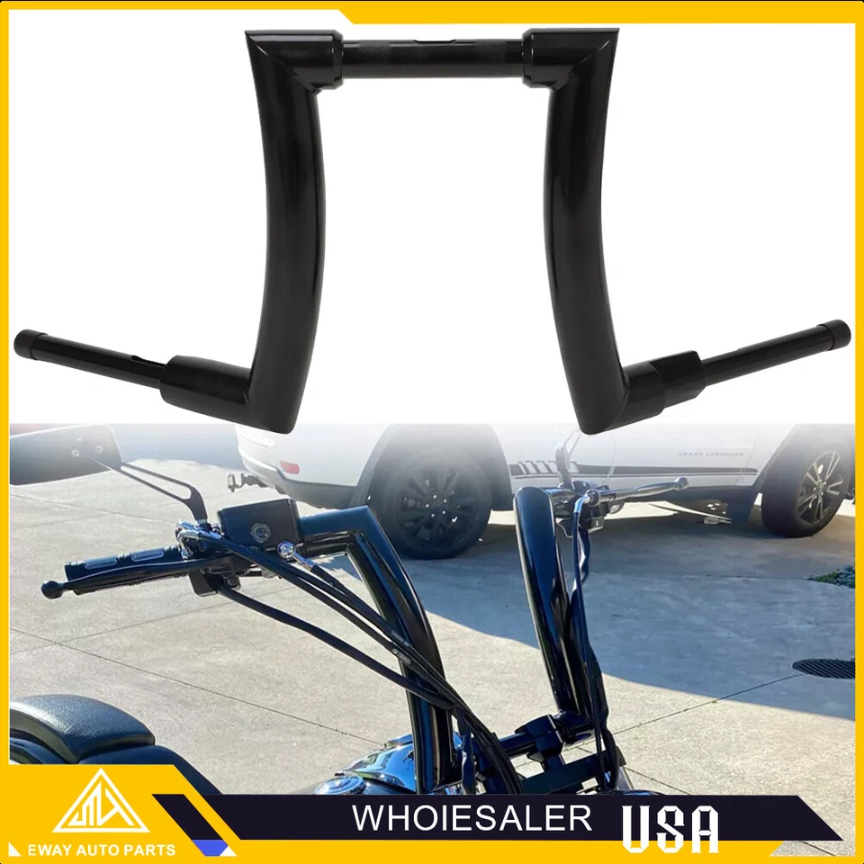 MANILLAR 16" RISE ADN MONSTER FAT APE 2"" BARRAS DE SUSPENSIÓN 1,25" PARA HARLEY Softail Foto 2 de 4