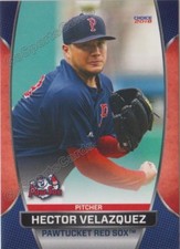 2018 Pawtucket Red Sox Hector Velazquez RC Rookie Boston MEX