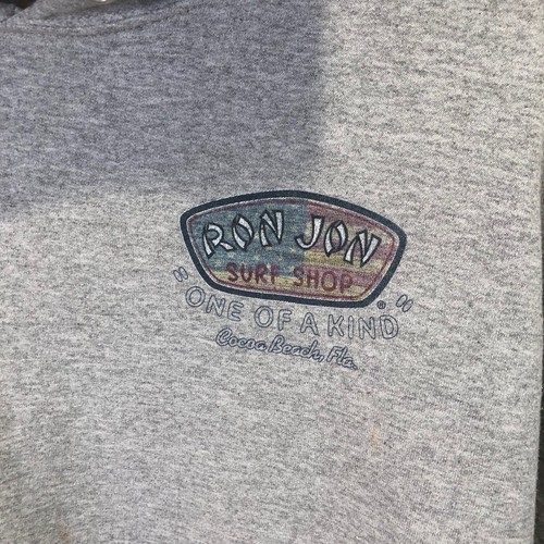 Vintage Ron Jon Surf Shop Hoodie Sweatshirt Surfing 90s Gray Men's Large - 第 9/9 張圖片
