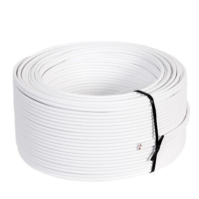 10 m Lautsprecherkabel Weiß Weiss Made in Germany 2 x 2,5 mm² OFC Kupfer 10m