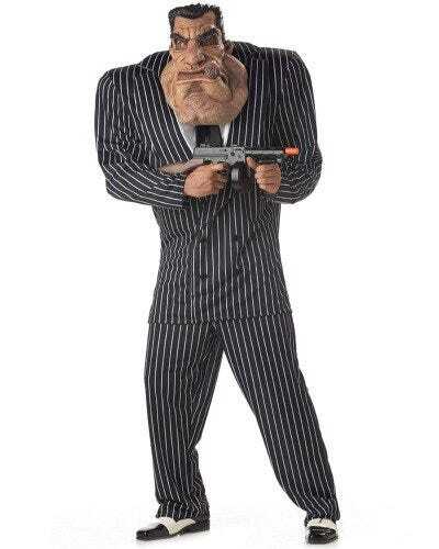 Massive Mobster Funny Mob Mens Costume - Picture 2 of 2