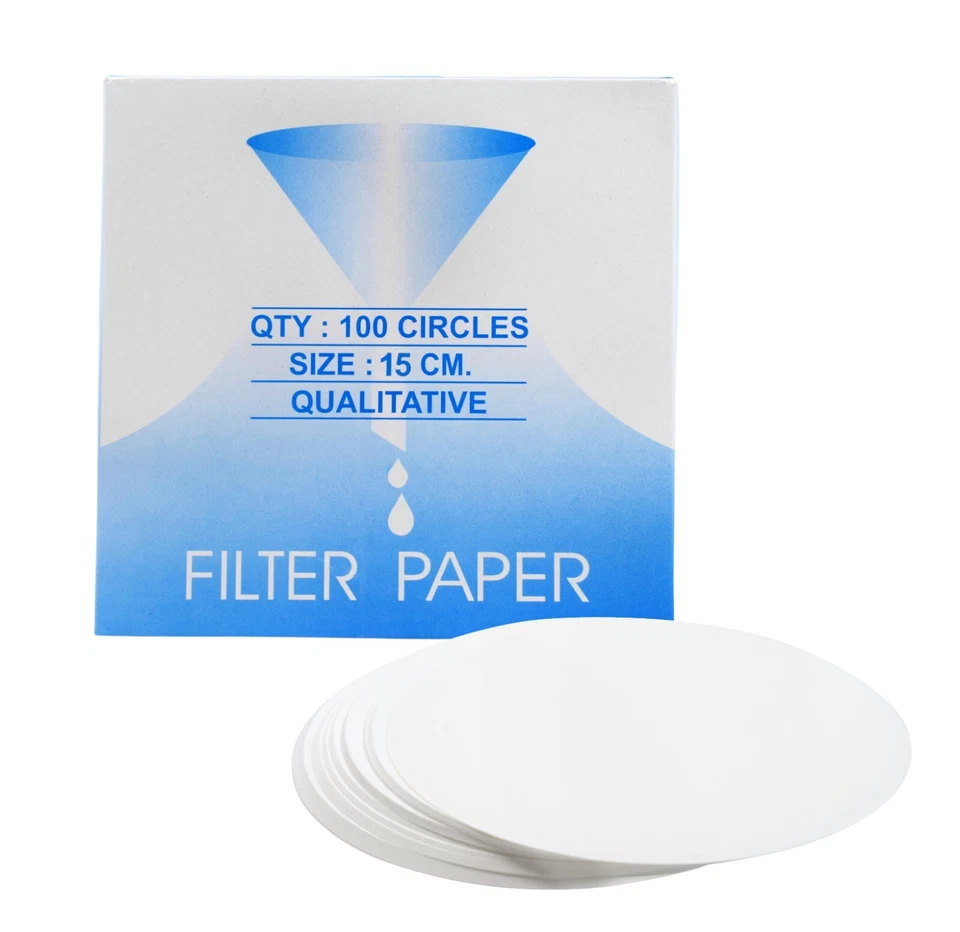 Eisco Labs Premium Filter Paper, 15cm, Pack of 100