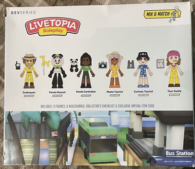 Livetopia Roleplay DAY AT THE ZOO 12pc Figure Set w/ Code 2023