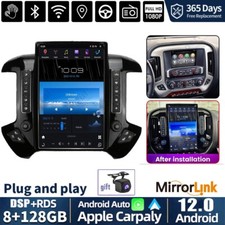 14.4" 8 128g Car Radio Stereo Carplay Gps Navi For Gmc Chevrolet Silverado 12-20