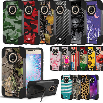 Rugged Shockproof Case w/Stand Cover for Motorola Moto G5 Plus