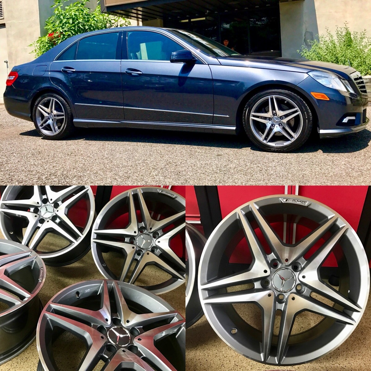 MERCEDES BENZ 18 INCH RIMS WHEELS SET4 NEW 18/8.5 18/9.5 FITS E550