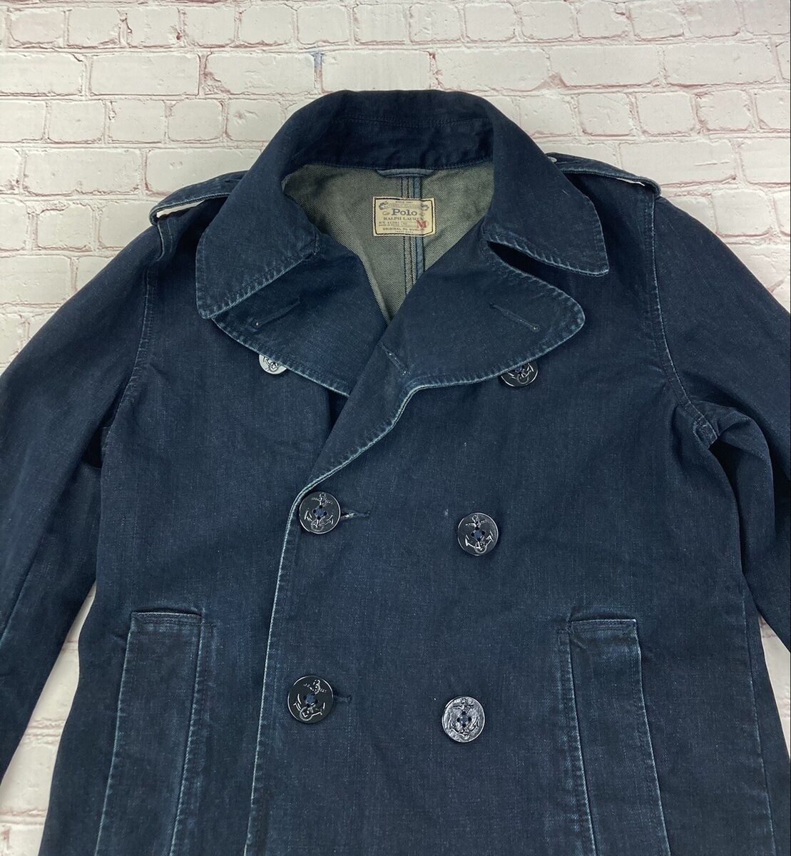 Vintage POLO Ralph Lauren Double Breasted Denim Trench Coat Vintage POLO Ralph Lauren Double Breasted Denim Trench Coat