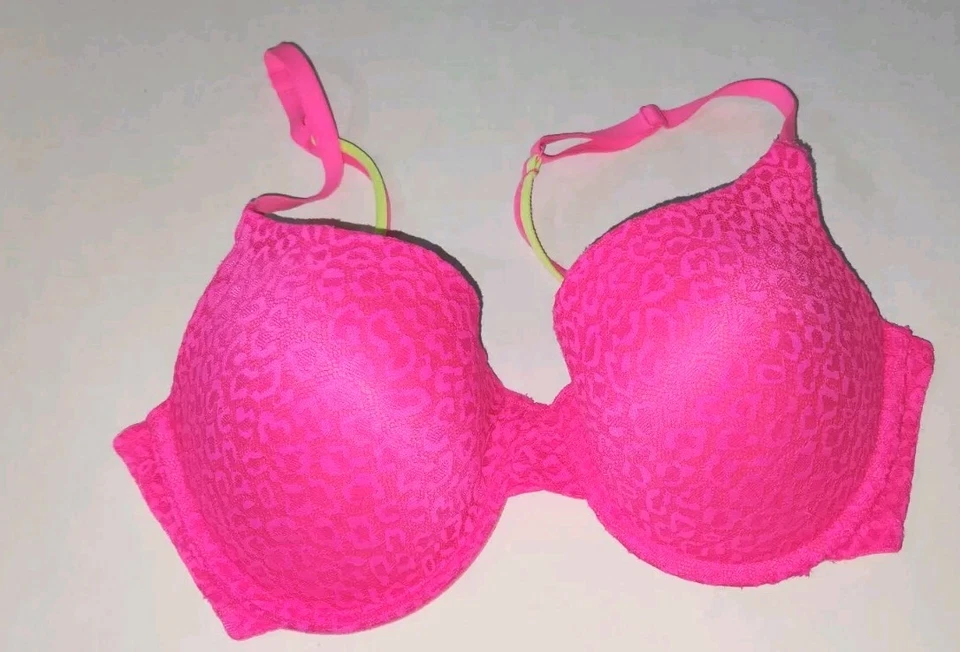Sujetador PUSH-UP No Boundries 36 DD- ROSA Encaje X- Espalda U/W -52649- EXCELENTE Foto 2 de 4