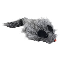 Beeztees Katzenspielzeug PlüSch Maus 9X3,5Cm Grau Mit Quietscher