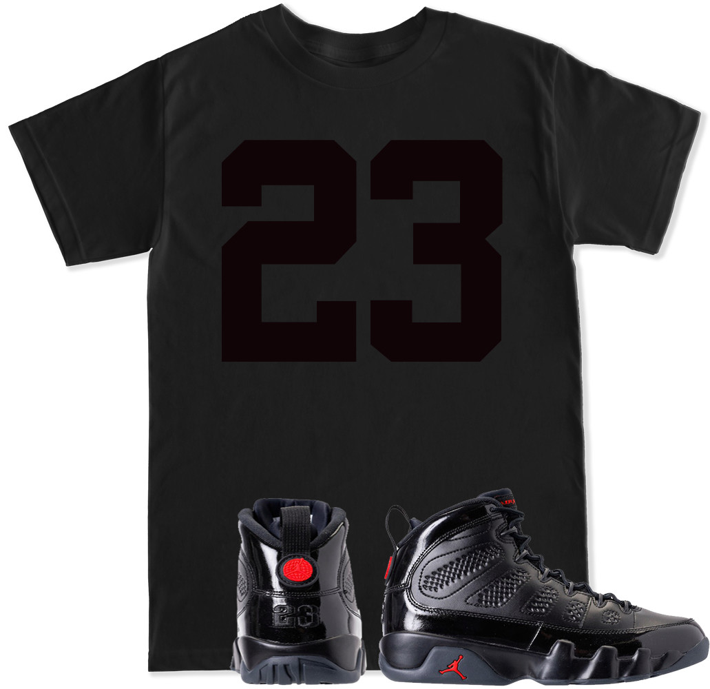 2018 Retro 9 Black T Shirt to match with 2018 Air Jordan Retro 9 Bred ...