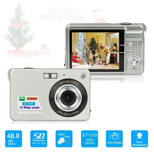 Videocamera digitale 32G anti-shake TFT 48MP 8x zoom 2,7" LCD videoregistratore - Foto 4 di 32