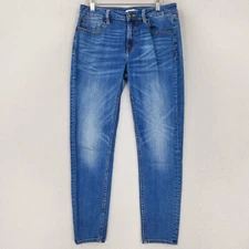 Vigoss Jeans Womens 28 Blue Marley Mid Rise Skinny Medium Wash Ankle Denim
