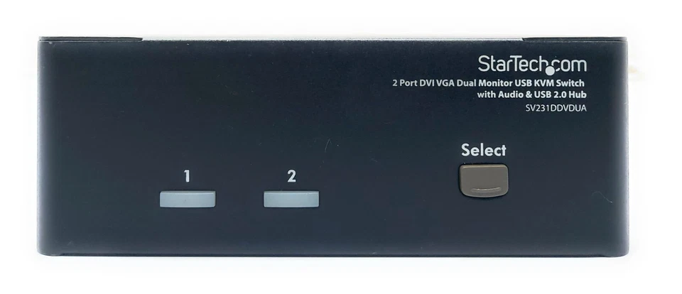Startechcom 2 Port DVI VGA Dual Monitor USB KVM Schalter SV231DDVDUA - Bild 2 von 4