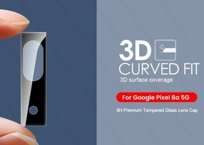 3 Piece Bundle Set Curved Glass Hd Camera Lense Screen Protector Google Pixel 8a