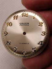 Gruen Precision Watch Dial Ref. 505-5016 Outside Diameter 29.34mm New Old Stock