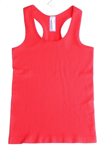 TOP SIN COSTURAS SPANDEX SIN MANGAS ACANALADA RACERBACK PARA MUJER CAPA DE YOGA - Imagen 7 de 38