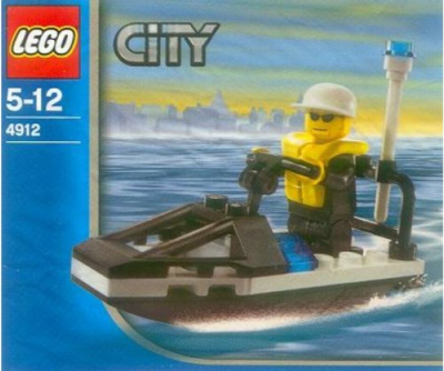 Lego 4912 City Police Jet Ski Moto d'acqua della polizia NEW polybag  2005
