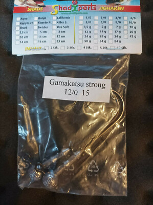 Gamakatsu JIG ''Xtra Strong'' 2x # 12/0 15g